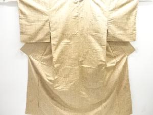 幾何学模様織り出し手織り紬着物